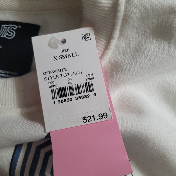 Women's Peanuts Cote D'Azur Sweatshirt Sz XS - Picture 4 of 4